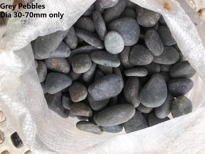 grey Decorative garden stones pebbles