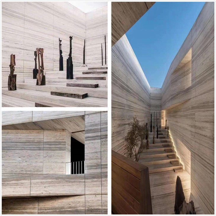 Jubin Dinding Luar Travertine